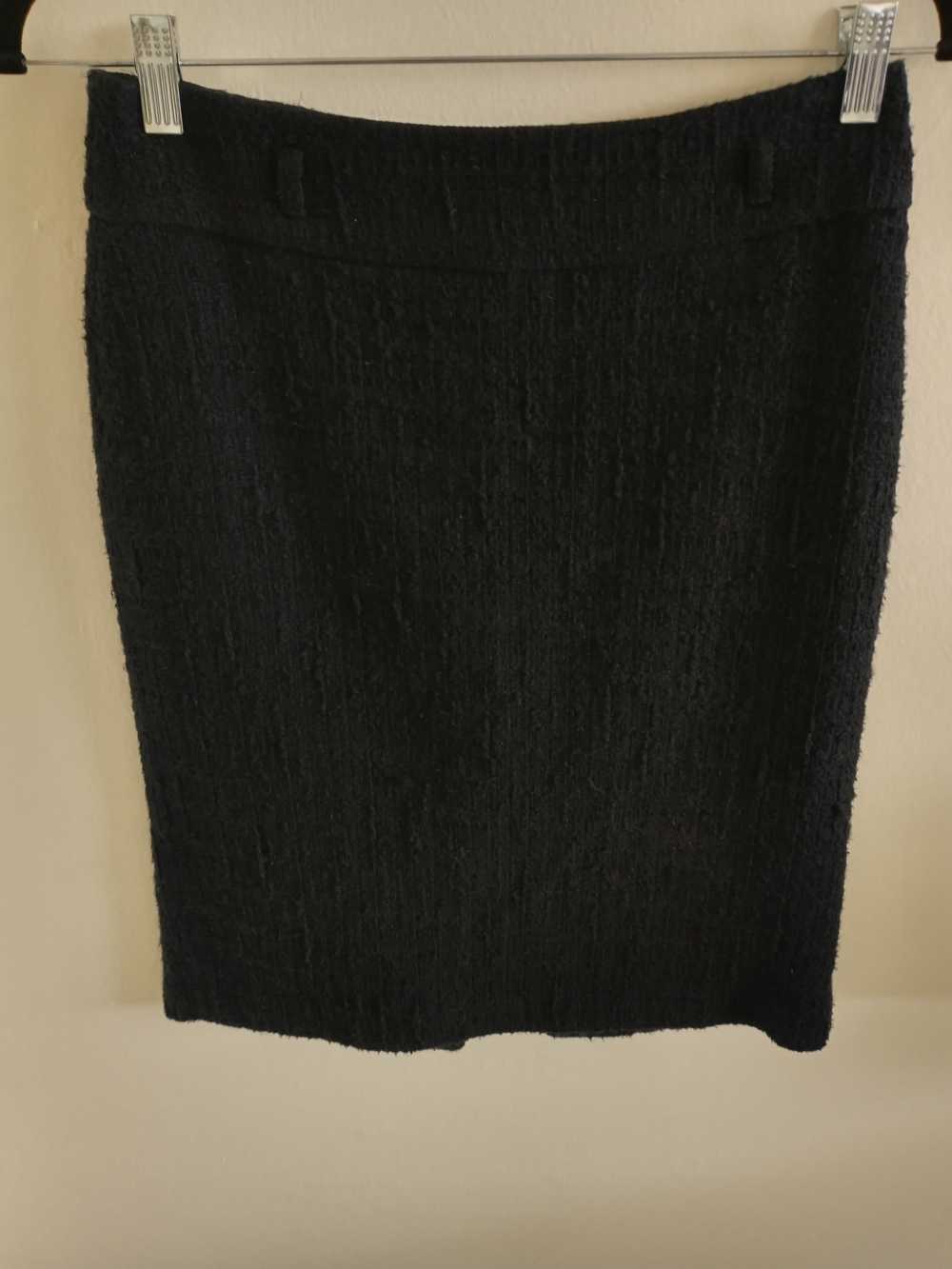 Juicy Couture Black Textured Pencil Skirt Size S